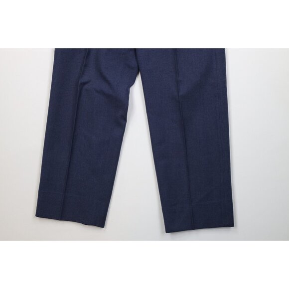 Vtg 50s Korean War USGI Mens 30x31 Wool Serge 18oz USAF Wide Leg Pants Trousers - Picture 5 of 15